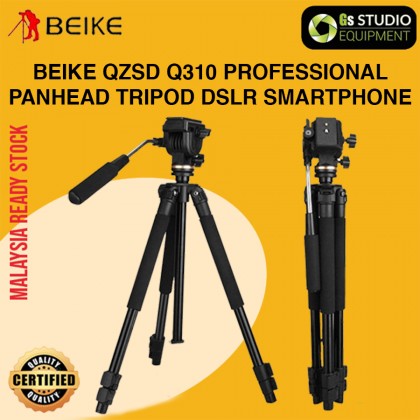 Beike QZSD Q310 Professional Panhead Tripod DSLR Mirrorless Camera Smartphone